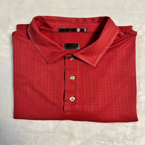 Nike Fit-Dry Performance Polo 90's Y2K Golf Tiger Woods Collection Men's L Red - Picture 10 of 10